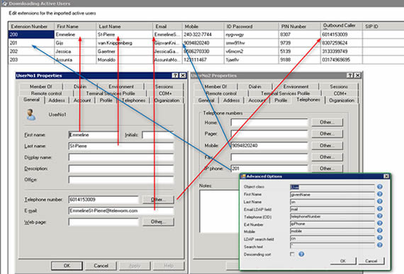 Mapping Active Directory Users to 3CX Phone System